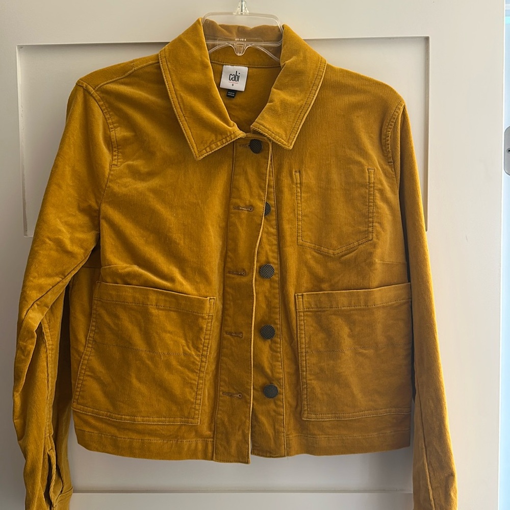 Cabi corduroy mustard jacket